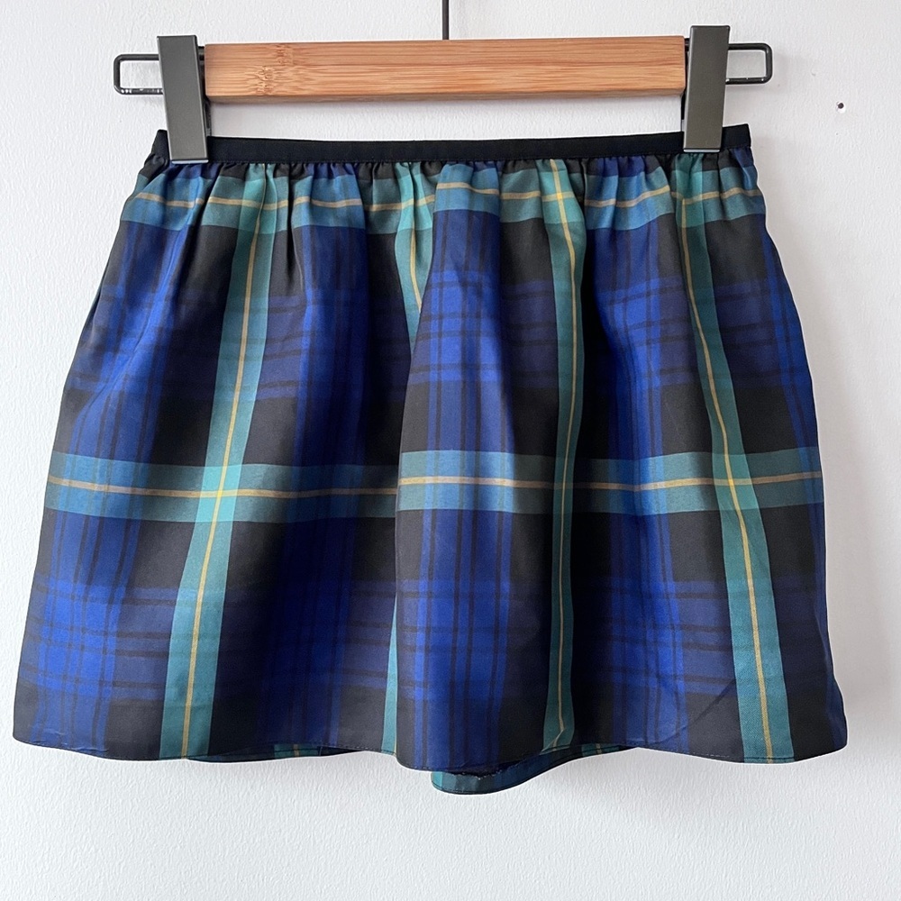 Polo by Ralph Lauren Girls Plaid Taffeta Mini Skirt Size 6